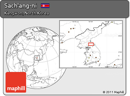Blank Location Map of Sach'ang-ni
