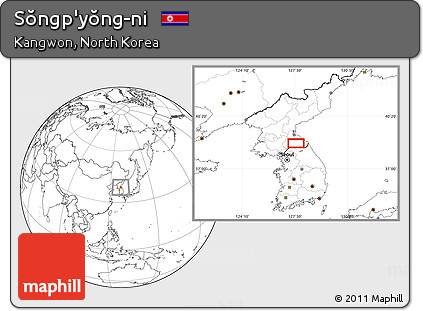 Blank Location Map of Sŏngp'yŏng-ni