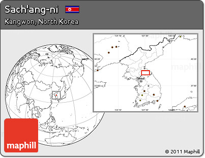 Blank Location Map of Sach'ang-ni