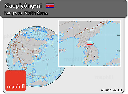 Gray Location Map of Naep'yŏng-ni