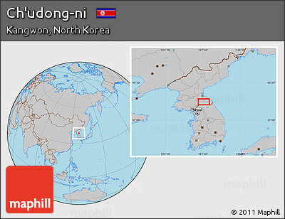 Gray Location Map of Ch'udong-ni