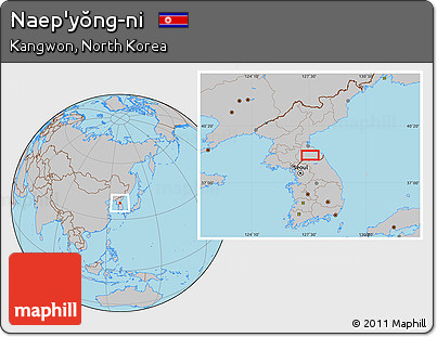 Gray Location Map of Naep'yŏng-ni