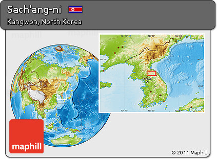 Physical Location Map of Sach'ang-ni