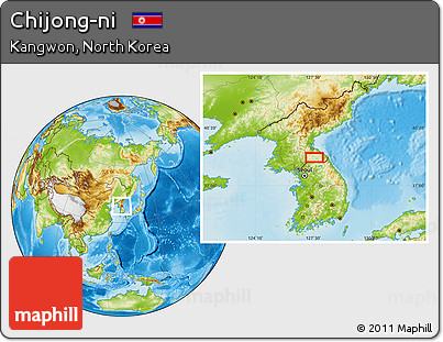 Physical Location Map of Chijong-ni