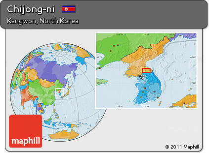 Political Location Map of Chijong-ni