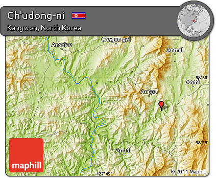 Physical Map of Ch'udong-ni