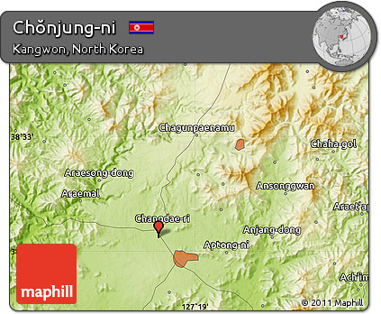 Physical Map of Chŏnjung-ni