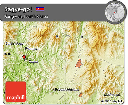 Physical Map of Sagye-gol