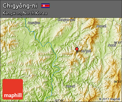 Physical Map of Chigyŏng-ni