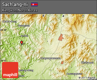 Physical Map of Sach'ang-ni