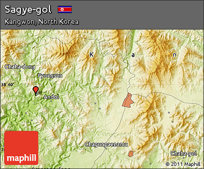 Physical Map of Sagye-gol