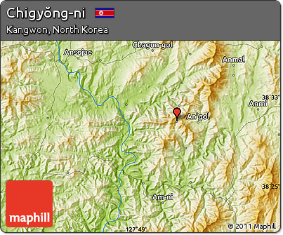 Physical Map of Chigyŏng-ni