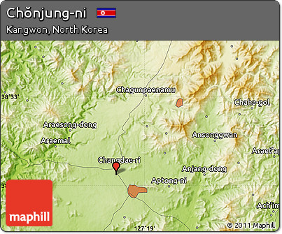 Physical Map of Chŏnjung-ni
