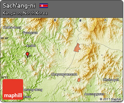 Physical Map of Sach'ang-ni