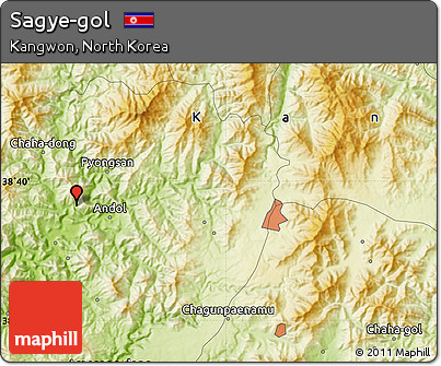 Physical Map of Sagye-gol