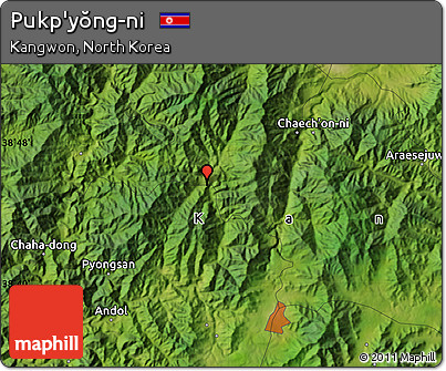 Satellite Map of Pukp'yŏng-ni