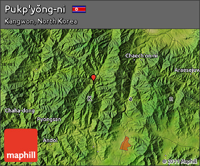 Satellite Map of Pukp'yŏng-ni
