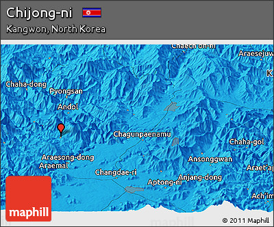 Political Panoramic Map of Chijong-ni