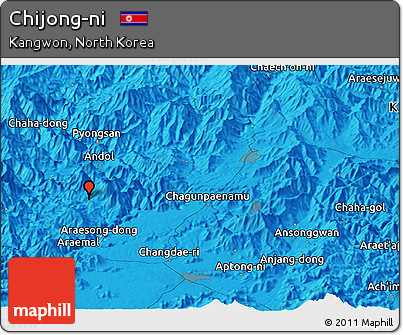 Political Panoramic Map of Chijong-ni