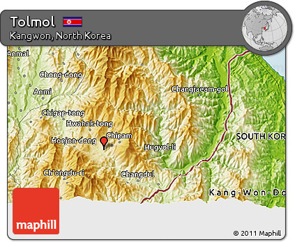 Physical 3D Map of Tolmol