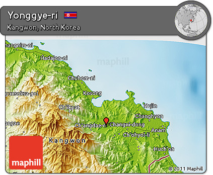 Physical 3D Map of Yonggye-ri