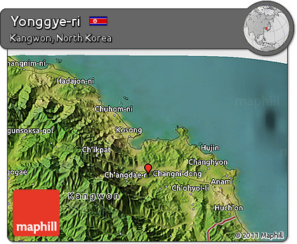 Satellite 3D Map of Yonggye-ri