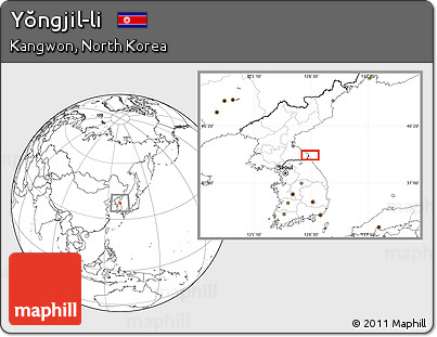 Blank Location Map of Yŏngjil-li
