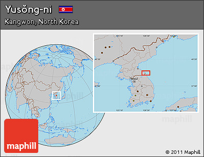 Gray Location Map of Yusŏng-ni
