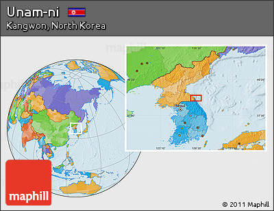 Political Location Map of Unam-ni