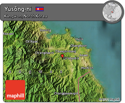 Satellite Map of Yusŏng-ni
