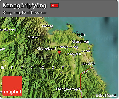 Satellite Map of Kanggŏrip'yŏng