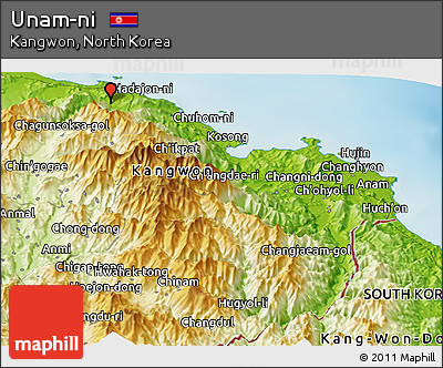 Physical Panoramic Map of Unam-ni