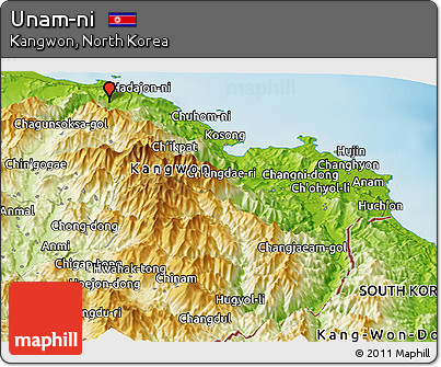 Physical Panoramic Map of Unam-ni