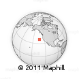 Outline Map of the Area around 38° 36' 25" N, 133° 22' 30" W, rectangular outline