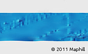 Physical Panoramic Map of the area around 38° 36' 25" N, 136° 46' 30" W