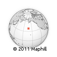 Outline Map of the Area around 38° 36' 25" N, 162° 16' 30" W, rectangular outline