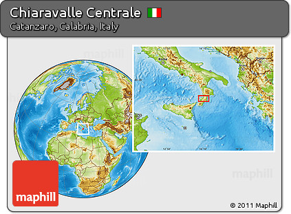 Physical Location Map of Chiaravalle Centrale