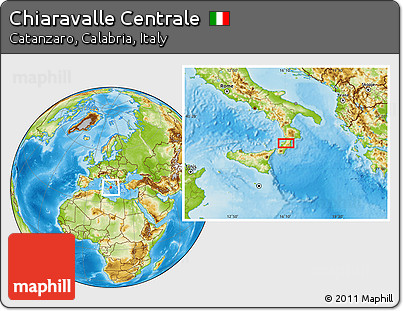 Physical Location Map of Chiaravalle Centrale