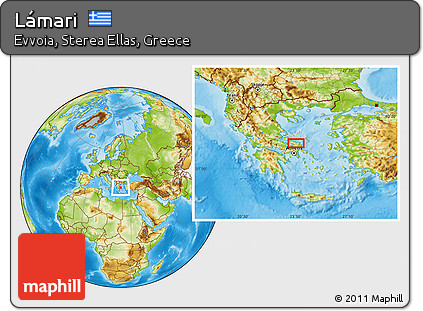 Physical Location Map of Lámari