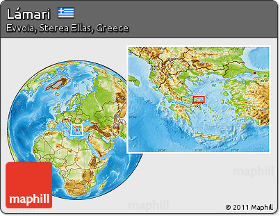 Physical Location Map of Lámari