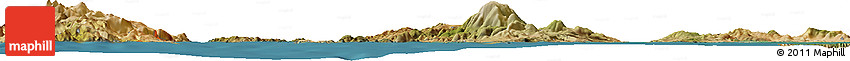 Satellite Horizon Map of the Area around 38° 36' 25" N, 26° 25' 29" E