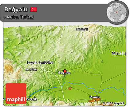 Physical 3D Map of Bağyolu