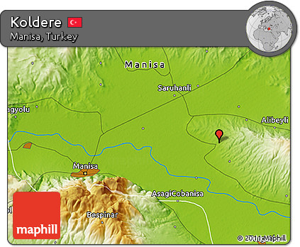 Physical 3D Map of Koldere