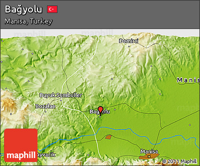 Physical 3D Map of Bağyolu