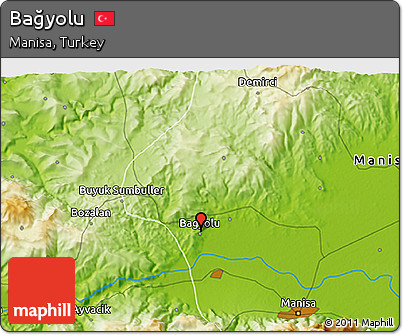 Physical 3D Map of Bağyolu
