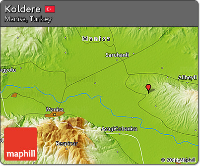 Physical 3D Map of Koldere