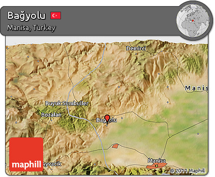 Satellite 3D Map of Bağyolu