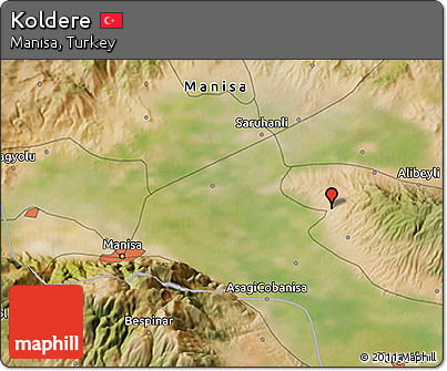Satellite 3D Map of Koldere
