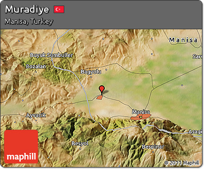 Satellite 3D Map of Muradiye
