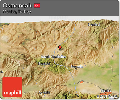 Satellite 3D Map of Osmancalı